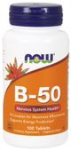 # NOW FOODS Witamina B-50 - Kompleks Witamin B (100 tabl.)