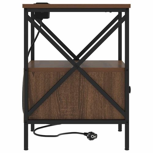 Szafka Nocna z szufladą Brązowy dąb 41.5 x 40.5 x 55 cm na Arena.pl