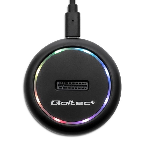 Qoltec Stacja dokująca dysków SSD M.2 | NVMe | SATA |  USB-C | 2TB zdjęcie 7