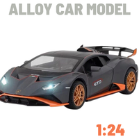 METALOWY MODEL SAMOCHODU Lamborghini Huracán STO 1:24 DŹWIĘK NAPĘD PREZENT