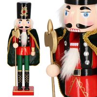 DZIADEK DO ORZECHÓW DREWNIANY FIGURKA ŚWIĄTECZNA 38cm XXL PREMIUM DEKORACJA