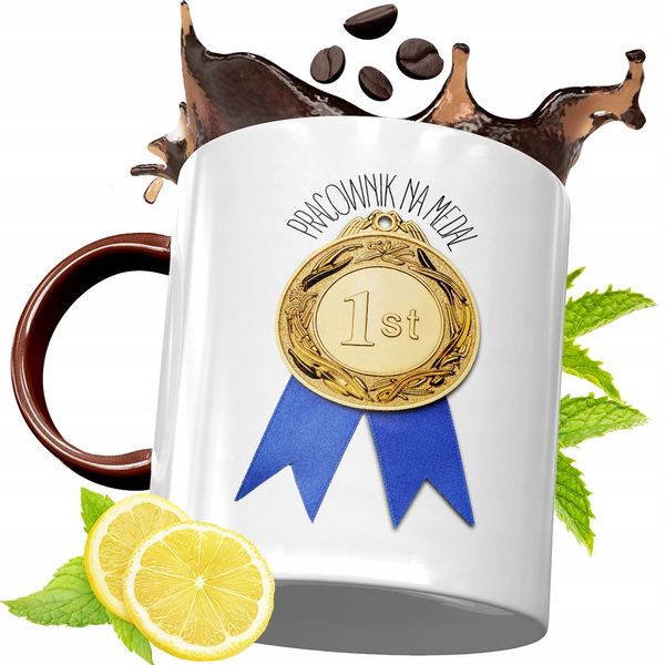 Kubek Bordowy Dla Pracownika Na Urodziny Prezent Z Nadrukiem Ze Zdjęciem zdjęcie 1