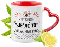 Pożegnanie Z Pracy Czerwony Z Uszkiem W Kształcie Serca Na Prezent