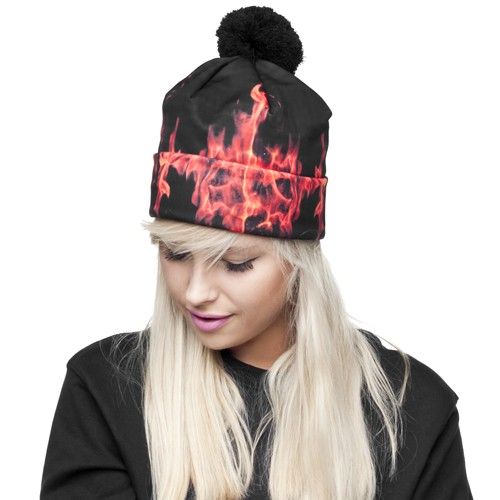 CZAPKA BEANIE FULLPRINT FIRE na Arena.pl