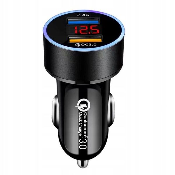 ŁADOWARKA SAMOCHODOWA 2x USB + KABEL 3W1 USB-C MICRO USB APPLE LIGHTNING zdjęcie 11