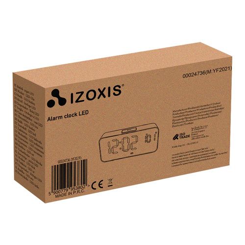 Budzik- Zegar Led Izoxis 24736 zdjęcie 4
