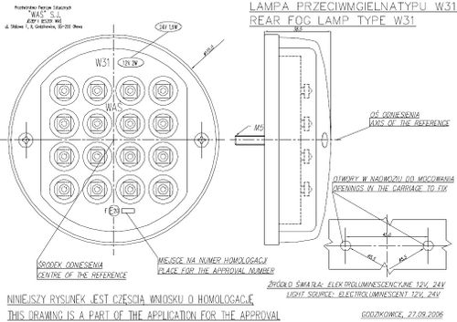 Lampa LED przeciwmgielna 12V (168) na Arena.pl