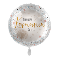 Balon foliowy I Komunia Święta, 45 cm
