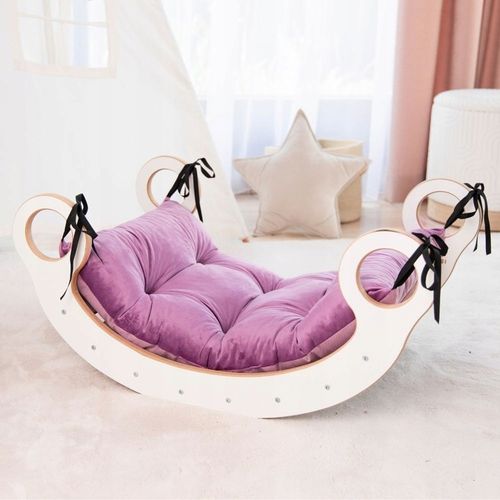 Zestaw Bujak Montessori + Ścianka + Zjeżdżalnia +Poduszka DREWNO CERTYFIKAT na Arena.pl