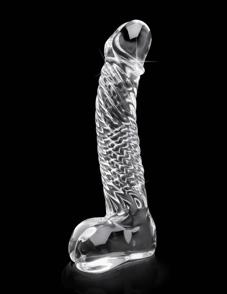 Szklane Dildo Penis Ze Spiralą - Icicles No 61 Pipedream zdjęcie 3