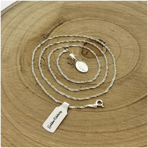 ŁAŃCUSZEK SREBRNY MEDALIK KOMUNIJNY CUDOWNY NA KOMUNIĘ NA CHRZEST NA ROCZEK na Arena.pl