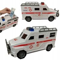SKARBONKA NA MONETY SEJF ŚWINKA BANKNOTY PREZENT AUTO KARETKA AMBULANS COIL