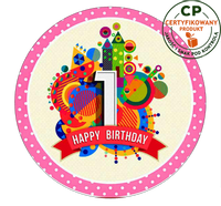 Opłatek na tort - na Roczek