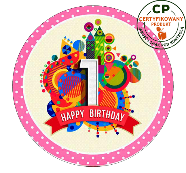 Opłatek na tort - na Roczek zdjęcie 1