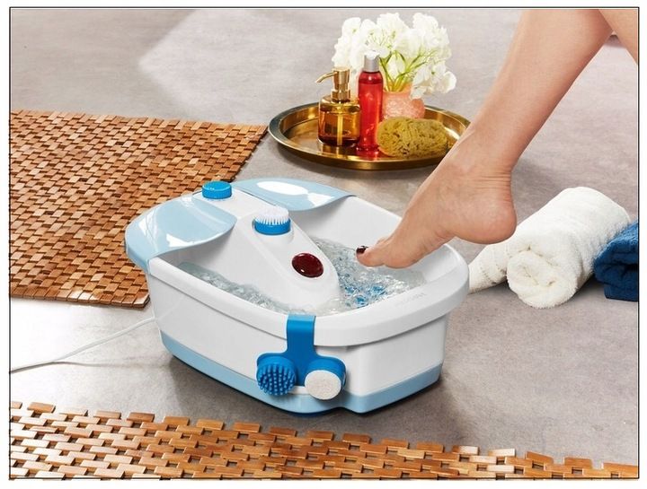 Masażer masaż stóp wodny hydromasażer do nóg podczerwień 4 rolki 3 nasadki zdjęcie 4
