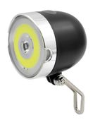 Lampka do roweru przednia czarna - COB 20 + 1 super white LED
