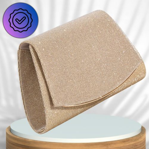 Kopertówka Wizytowa Mała ZŁOTA Torebka Wieczorowa ŁAŃCUSZEK Elegancka Mini na Arena.pl