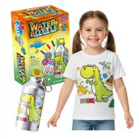 Dinozaur butelka Bidon do wody wyklejanka Prezent dla Dziewczynki Chłopca