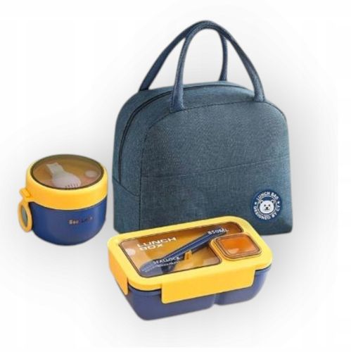 TERMOS OBIADOWY NA ZUPE DRUGIE DANIE SZTUĆCE LUNCHBOX + TORBA 6W1 na Arena.pl