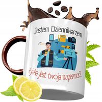 Kubek Bordowy Dla Dziennikarza Na Urodziny Prezent Z Nadrukiem Ze Zdjęciem