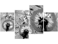 140CM 70 OBRAZ DMUCHAWCE CZERNI BIELI ŚCIENNY