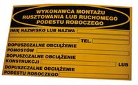 Bti-4 - Znak - Wykonawca Montażu Rusztowania