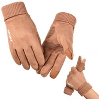 Ciepłe rękawiczki zimowe dotykowe do telefonu damskie sportowe termiczne