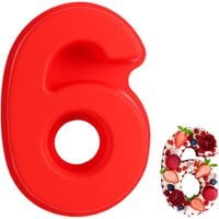 Forma Silikonowa Do Pieczenia Tortu Ciasta Kształt Cyfry 6 lub 9