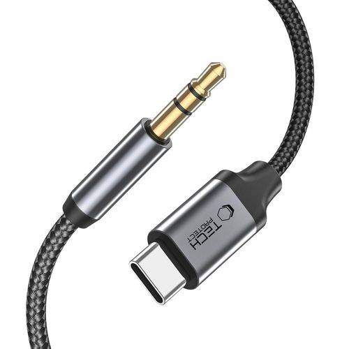 tech-protect ultraboost type-c to aux mini jack 3.5mm cable 100cm black na Arena.pl