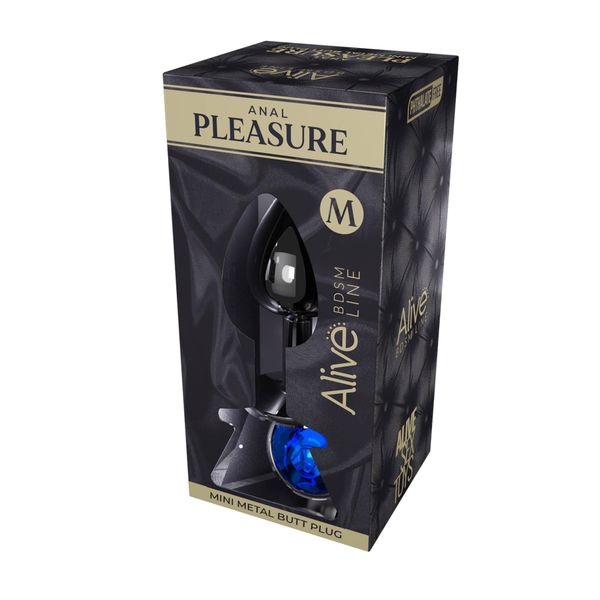 Mini Metal Butt Plug M Blue zdjęcie 2