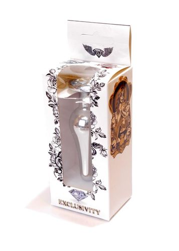 plug-jewellery silver butt plug- clear na Arena.pl