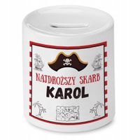 Skarbonka 330 Ml Dla Karola Syna Dziecka Prezent Z Nadrukiem Ze Zdjęciem