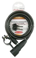 Blokada rowerowa 8mm x 150cm - kluczyk