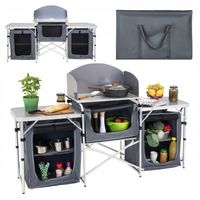 KUCHNIA TURYSTYCZNA SZAFKA składana ogrodowy walizka KEMPINGOWY stolik