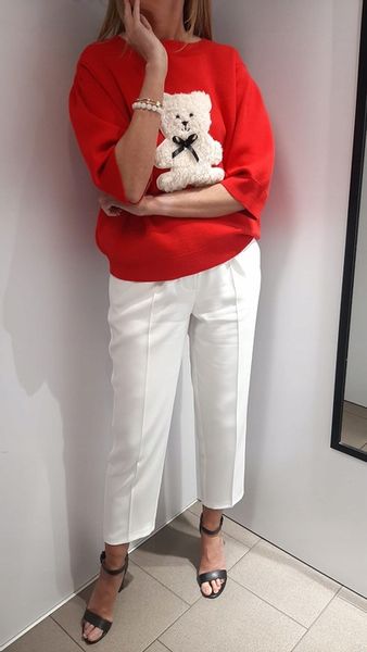 COCOMORE Sweter w Pasy MIŚ Bear Beżowy + Biały + Camel Nowość zdjęcie 10