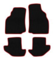 Dywaniki welurowe CARLUX-RED Ford Puma 1997-2001 Coupe czarne/czerwone