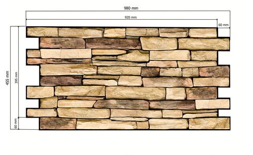 Panele Ścienne 3D PCV Kamień Naturalny - Natural StoneSlate na Arena.pl