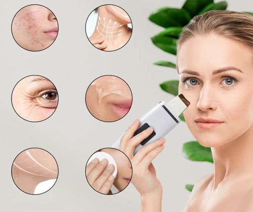 PEELING KAWITACYJNY BEZPRZEWODOWY URZĄDZENIE PILING DO TWARZY 5W1 BIAŁ na Arena.pl