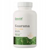 OstroVit Guarana 90 tabs POBUDZENIE KOFEINA 110 mg PAMIĘĆ Caffeine