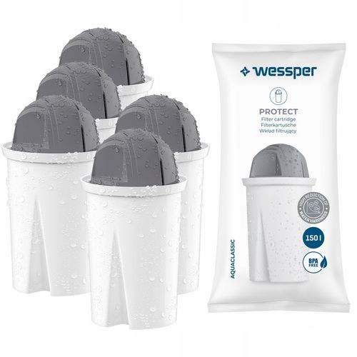 Filtr Wessper Protect do twardej wody do dzbanka Dafi zamiennik - 5 sztuk na Arena.pl