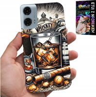 ETUI DO MOTOROLA MOTO G85 5G - WHISKY CYGARO WZORY DLA MĘŻCZYZN PLECKI
