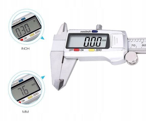 Suwmiarka elektroniczna ZE STALI NIERDZEWNEJ cyfrowa DOKŁADNA 0-150mm na Arena.pl