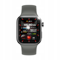Smartwatch Yaxo TAMPA Titanium GPS NFC IP68 SOS Srebrny + pasek silikonowy