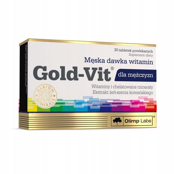 OLIMP GOLD-VIT DLA MĘŻCZYZN 60tabl WITAMINY MĘSKIE zdjęcie 3