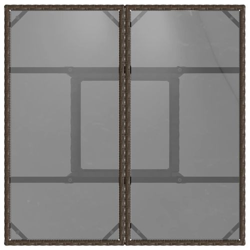 Zestaw do jadalni w ogrodzie 3 pcs Brązowy Polirattan na Arena.pl