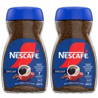 Kawa Rozpuszczalna Bezkofeinowa Nescafe Decaf Dwie Sztuki 100 g x 2