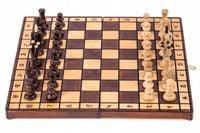 SQUARE - Szachy drewniane KROLEWSKIE 36 - Wypalane