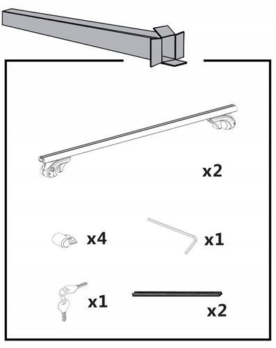 UNIWERSALNY BAGAZNIK DACHOWY POPRZECZKI NA DACH BELKI DACHOWE RELINGI 120cm na Arena.pl
