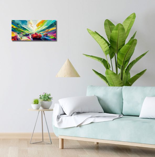 Obraz 50x20cm Wyścig Przy Barwach zdjęcie 2