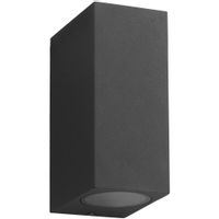 Zewnętrzna LAMPA kinkiet BOKA EKO8333 Milagro prostokątna OPRAWA metalowa elewacyjna outdoor IP44 czarna